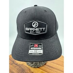 Barnett Est 1962 Richardson Original 112 Trucker Hat Black Adjustable Snapback